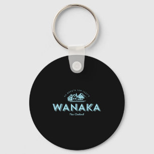 Wanaka Mountain Vacation Skiing New Zealand Key Ring