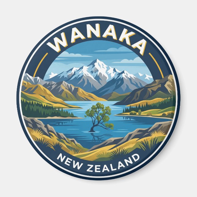Wanaka New Zealand Magnet (Front)