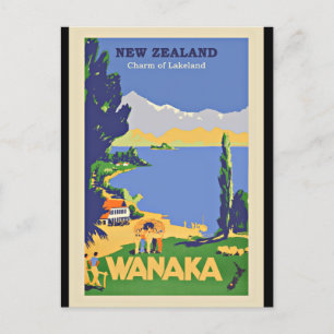 Wanaka, New Zealand Postcard