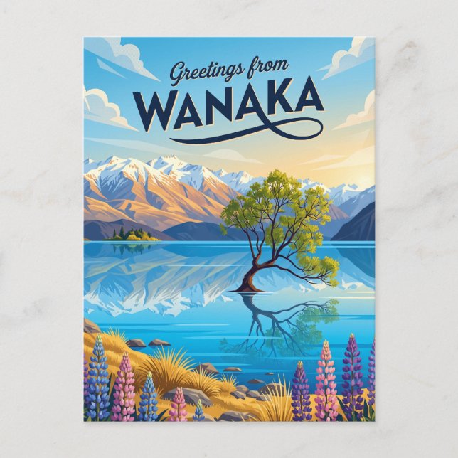 Wanaka New Zealand Postcard (Front)