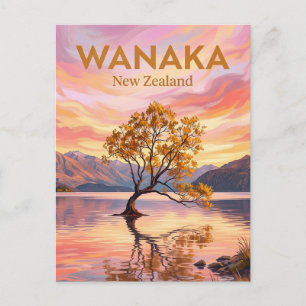 Wanaka Tree New Zealand Postcard