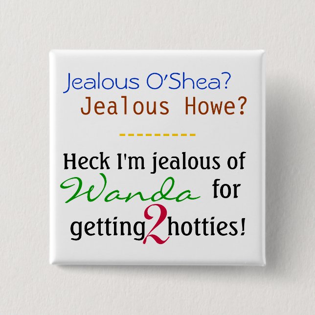 Wanda Envy. 15 Cm Square Badge (Front)