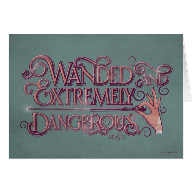 Wanded And Extremely Dangerous Graphic - Pink (Front Horizontal)