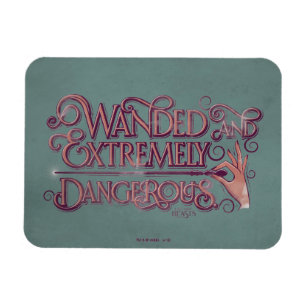 Wanded And Extremely Dangerous Graphic - Pink Magnet