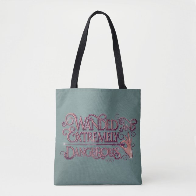 Wanded And Extremely Dangerous Graphic - Pink Tote Bag (Front)