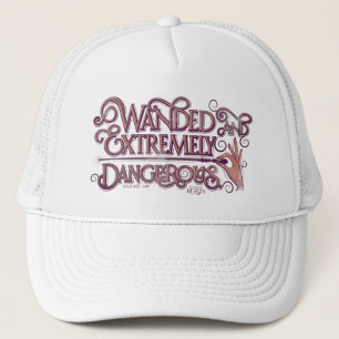 Wanded And Extremely Dangerous Graphic - Pink Trucker Hat