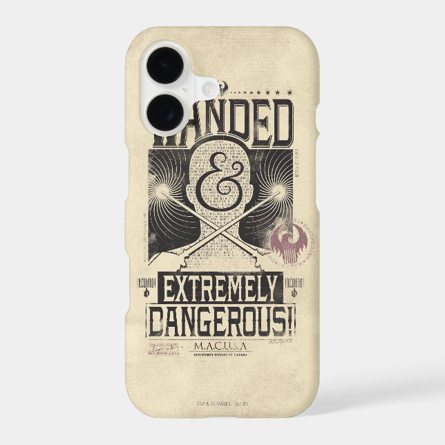 Wanded & Extremely Dangerous Wanted Poster - Black (Back)