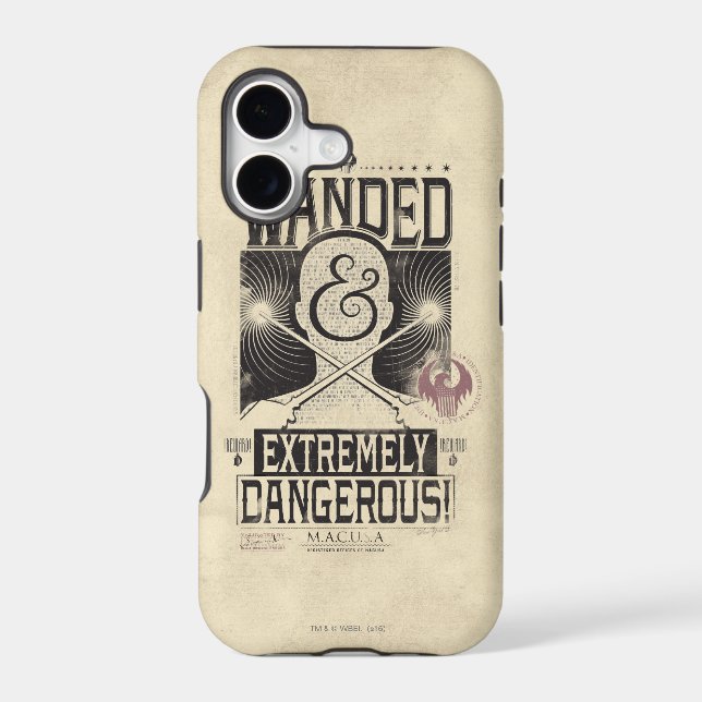 Wanded & Extremely Dangerous Wanted Poster - Black (Back)