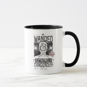 Wanded & Extremely Dangerous Wanted Poster - Black Mug