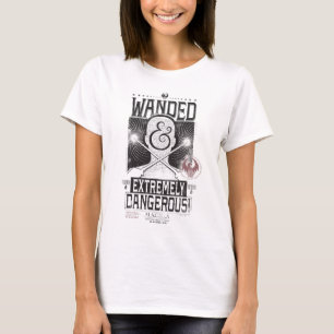 Wanded & Extremely Dangerous Wanted Poster - Black T-Shirt