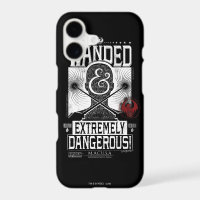 Wanded & Extremely Dangerous Wanted Poster - White