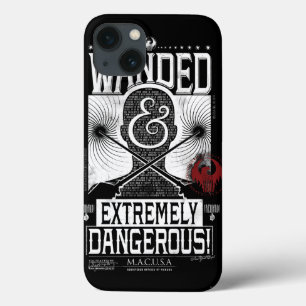Wanded & Extremely Dangerous Wanted Poster - White iPhone 13 Case