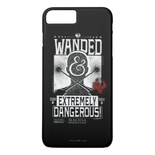 Wanded & Extremely Dangerous Wanted Poster - White iPhone 8 Plus/7 Plus Case