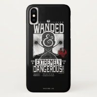 Wanded & Extremely Dangerous Wanted Poster - White