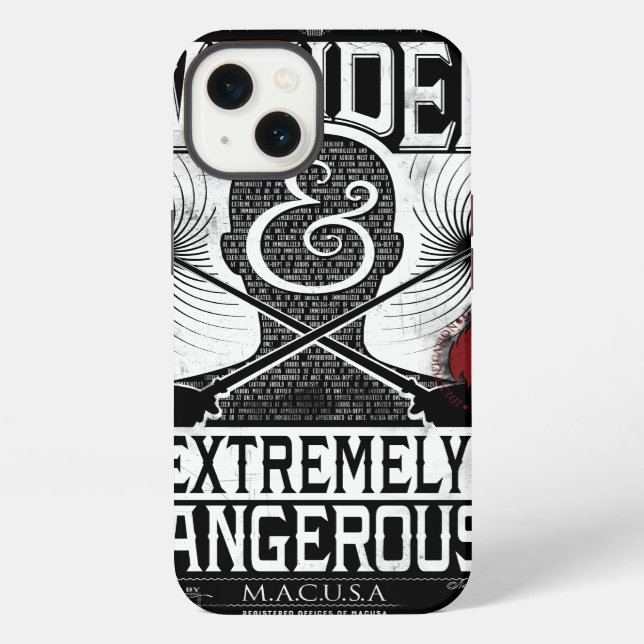 Wanded & Extremely Dangerous Wanted Poster - White iPhone Case (Back)
