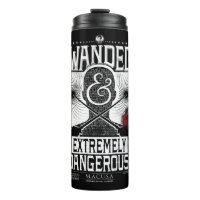 Wanded & Extremely Dangerous Wanted Poster - White