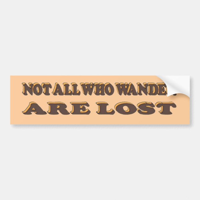 Wander Bumper Sticker (Front)