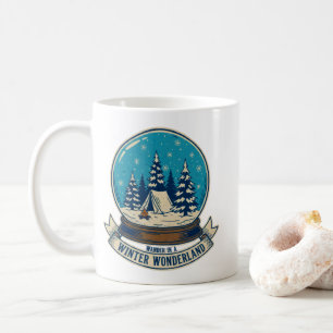 Wander in a Winter Wonderland Camping Art Coffee Mug