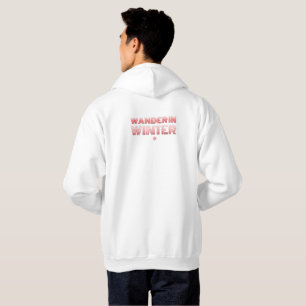 Wander in winter red hoodie