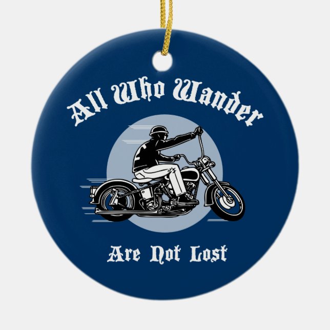 Wander Lost Ceramic Tree Decoration (Front)