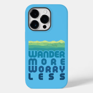 Wander More Worry Less/blue gradient Case-Mate iP Case-Mate iPhone 14 Pro Case