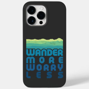 Wander More Worry Less/blue gradient Case-Mate iP iPhone 14 Pro Max Case