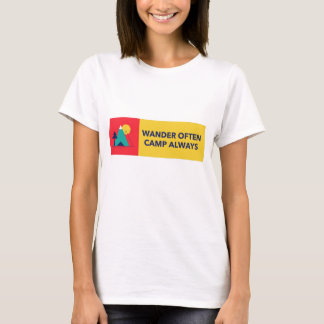 Wander Often, Camp Always Camping T-Shirt