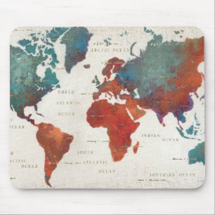 Wander Often, Wander Always Map With Quote Mouse Mat