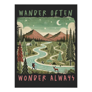 Wander Often Wonder Always Poster
