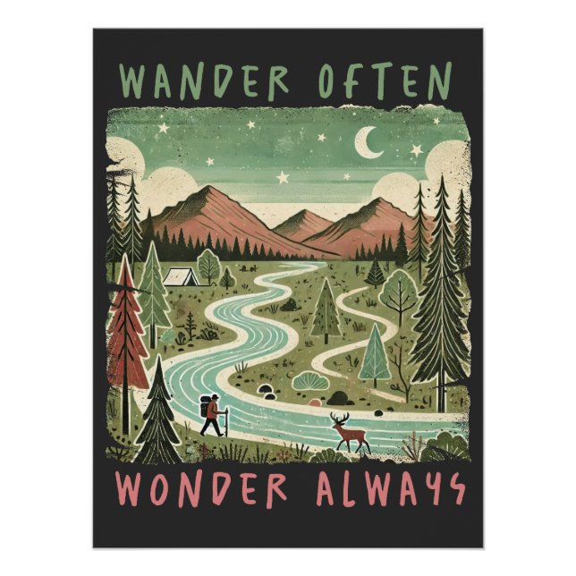 Wander Often Wonder Always Poster (Front)