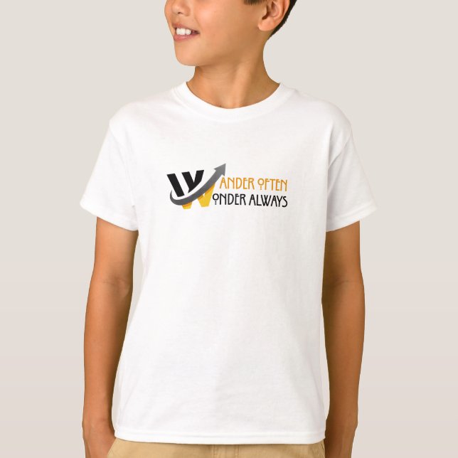 Wander often, wonder always T-Shirt (Front)