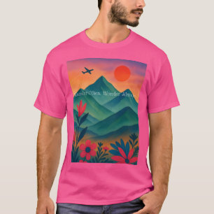 Wander Often Wonder Always Travel Adventure T-Shirt