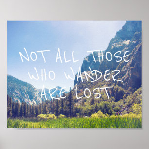 Wander Quote - Kings Canyon   Poster