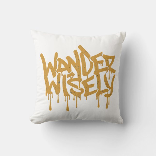 Wander Wisely Cushion (Front)