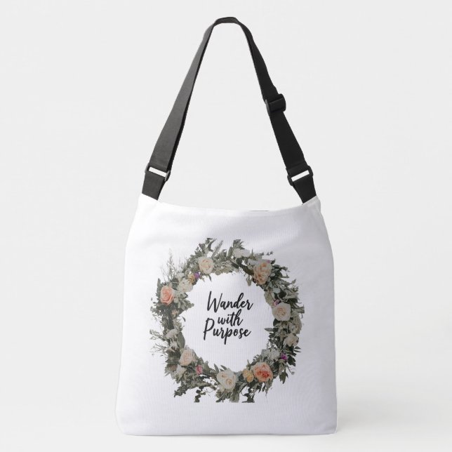Wander With Purpose - Cross-Body Bag Tote (Front)