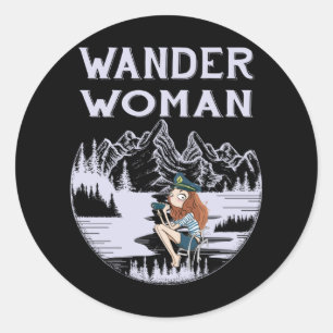 Wander Woman Classic Round Sticker