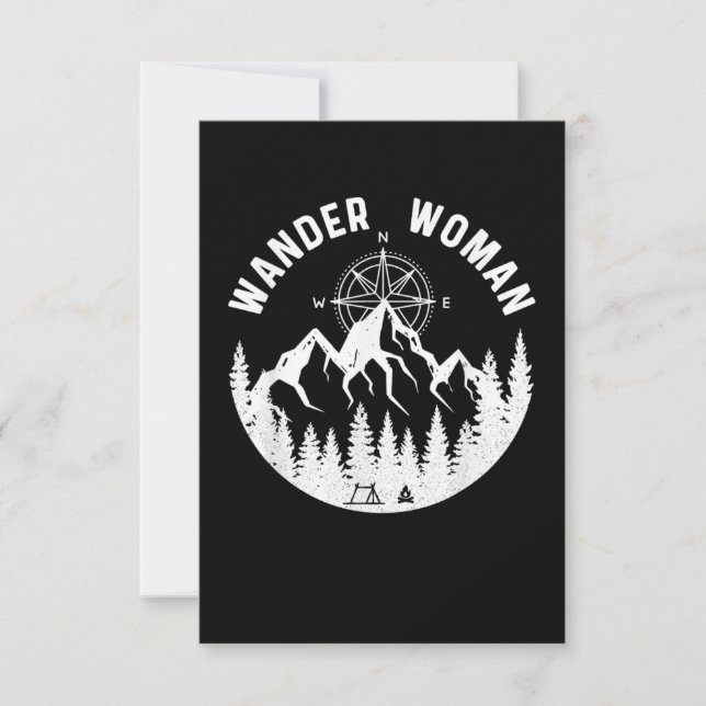 Wander Woman Hiking Adventure Card (Front)