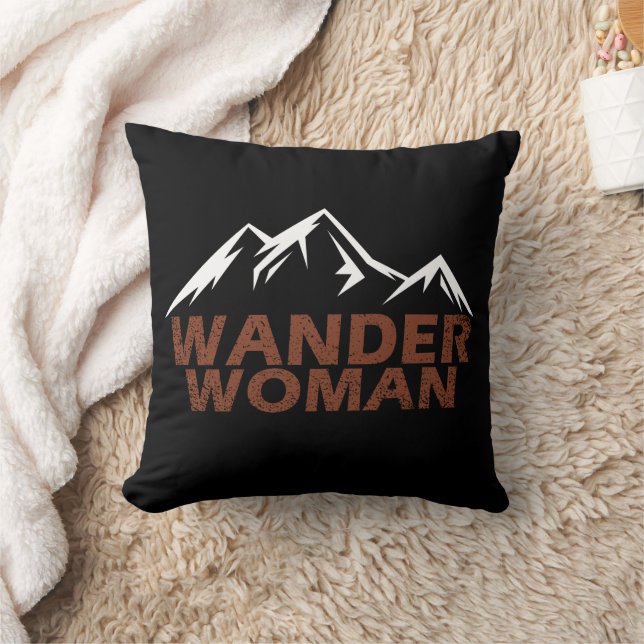 wander woman hiking camping cushion (Blanket)