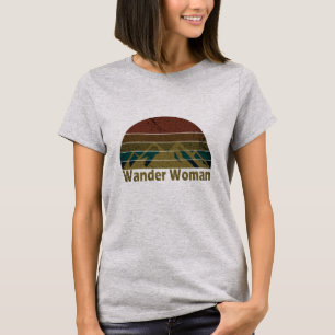 Wander woman hiking camping vintage T-Shirt