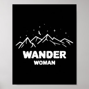 Wander Woman Hiking Hiking Climbing Poster