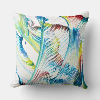 Wanderer 1 Colourful Abstract Accent Pillow