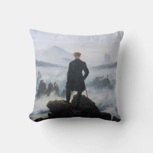 Wanderer Above the Sea of Fog (by C.D. Friedrich) Cushion