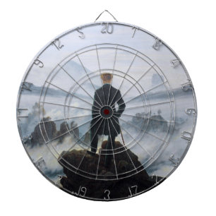 Wanderer Above the Sea of Fog (by C.D. Friedrich) Dartboard