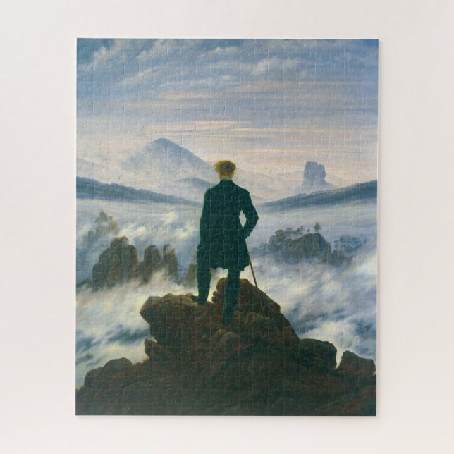 Wanderer above the Sea of Fog by Caspar Friedrich Jigsaw Puzzle (Vertical)