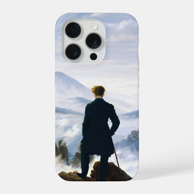Wanderer above the Sea of Fog, Caspar D Friedrich  iPhone Case (Back)