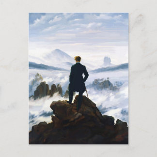 Wanderer above the Sea of Fog, Caspar D Friedrich  Postcard