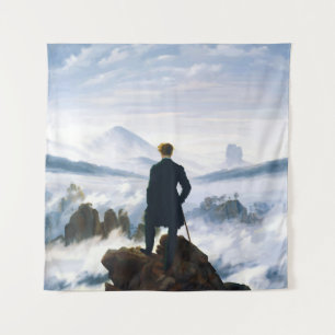 Wanderer above the Sea of Fog, Caspar D Friedrich Tapestry