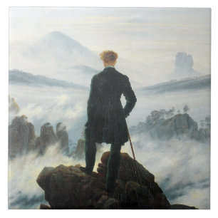 Wanderer above the Sea of Fog, Friedrich Tile