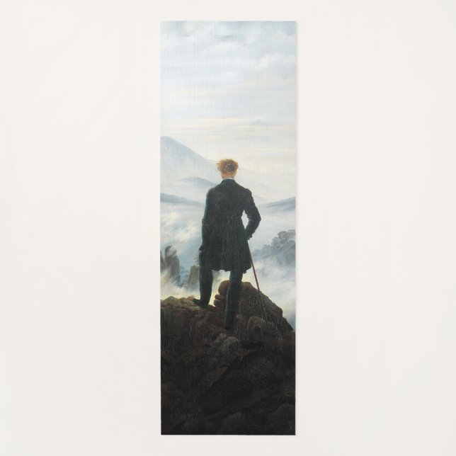 Wanderer above the Sea of Fog, Friedrich Yoga Mat (Front)