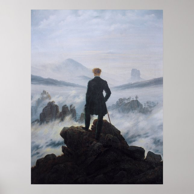 Wanderer above the Sea of Fog Poster (Front)